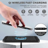 Chargeur Induction Voiture, 5/7.5/10W Tapis de Charge sans Fil Rapide Antidérapant pour Casques de Téléphone Portable, etc. (USB