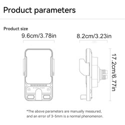 Support De Chargeur sans Fil pour Voiture, Support De Téléphone À Serrage Automatique, Supports De Navigation Électrique Rotatif