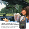 Support De Chargeur sans Fil pour Voiture, Support De Téléphone À Serrage Automatique, Supports De Navigation Électrique Rotatif