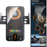 Support De Chargeur sans Fil pour Voiture, Support De Téléphone À Serrage Automatique, Supports De Navigation Électrique Rotatif
