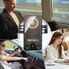 Support De Chargeur sans Fil pour Voiture, Support De Téléphone À Serrage Automatique, Supports De Navigation Électrique Rotatif