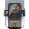 Support De Chargeur sans Fil pour Voiture, Support De Téléphone À Serrage Automatique, Supports De Navigation Électrique Rotatif