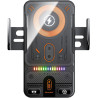 Support De Chargeur sans Fil pour Voiture, Support De Téléphone À Serrage Automatique, Supports De Navigation Électrique Rotatif