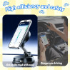 Juzely chargeur telephone voiture pour vw new beetle convertible 2002-2010, ventouse à vide rotatif à 360° et pliable support ch