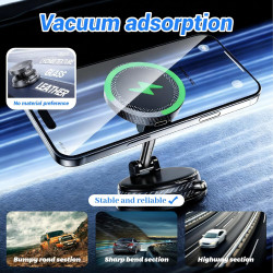 Juzely chargeur telephone voiture pour vw new beetle convertible 2002-2010, ventouse à vide rotatif à 360° et pliable support ch
