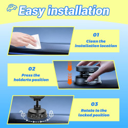 Juzely chargeur telephone voiture pour vw new beetle convertible 2002-2010, ventouse à vide rotatif à 360° et pliable support ch