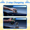 Juzely chargeur telephone voiture pour vw new beetle convertible 2002-2010, ventouse à vide rotatif à 360° et pliable support ch