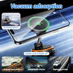 Juzely chargeur telephone voiture pour vw new beetle convertible 2002-2010, ventouse à vide rotatif à 360° et pliable support ch