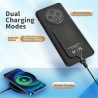 Denash Adaptateur Récepteur de Charge sans Fil, Module Récepteur Fin avec Connecteur de Charge en Métal pour Téléphones USB de T