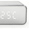 Station de Réveil avec Chargeur sans Fil - Support de Téléphone avec Affichage de la Température,Réveil numérique avec Charge sa