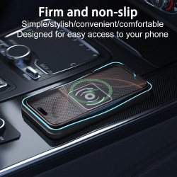 Chargeur Induction Voiture pour Peugeot 208 2019-2023 2024 2025, Tapis de Charge sans Fil Antidérapant 15W Type-C/USB Tapis de C