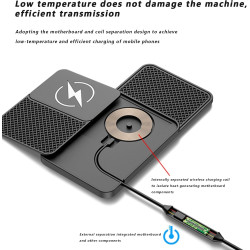 Chargeur sans Fil Voiture Rapide pour Kia NIRO (Hybrid/Electric) Borrego, Chargeur de Voiture sans Fil Antidérapant Chargeur Ind