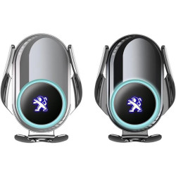 Support telephone voiture induction pour peugeot 308 2016 2017 2018 2019 2020 2021 2022 2023 2024 car wireless charger chargeur 