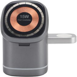 Fabater Station de Charge 3 en 1 pour Montre, écouteurs, Téléphone, Support de Charge Rapide Magnétique, Chargeur sans Fil pour 