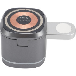 Fabater Station de Charge 3 en 1 pour Montre, écouteurs, Téléphone, Support de Charge Rapide Magnétique, Chargeur sans Fil pour 