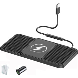 ISTOVO Tapis de Chargement pour Mercedes Benz A Class W177 A250e A260 AMG A45, Charge Induction TéLéPhone Support sans Fil Voitu