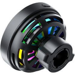 Chargeur de voiture magnétique sans fil 25 W avec lumière RVB, charge rapide, support de téléphone avec ventilateur de refroidis