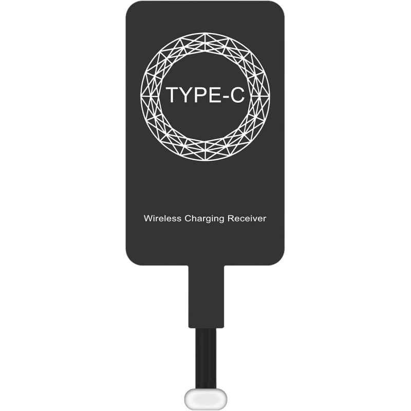 Adaptateur de Charge sans Fil - Adaptateur de Charge sans Fil de Type C - Adaptateur récepteur Rapide de 5 W - Puce de récepteur