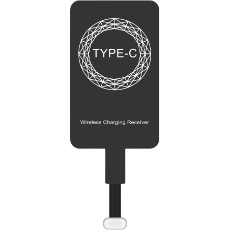 Adaptateur de Charge sans Fil - Adaptateur de Charge sans Fil de Type C - Adaptateur récepteur Rapide de 5 W - Puce de récepteur