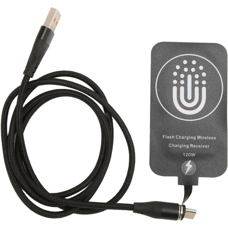 Dioche Reçoit Récepteur de Charge Magnétique sans Fil de Type C de 120 W – Charge Fine et Rapide de 10 W Compatible avec A51, A2