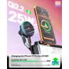 CloudValley Qi2.2 Support de téléphone sans fil 25 W pour Tesla Model Y/3, support de voiture magnétique réglable avec ventilate