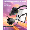 CloudValley Qi2.2 Support de téléphone sans fil 25 W pour Tesla Model Y/3, support de voiture magnétique réglable avec ventilate