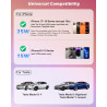 CloudValley Qi2.2 Support de téléphone sans fil 25 W pour Tesla Model Y/3, support de voiture magnétique réglable avec ventilate