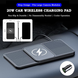Chargeur sans Fil Voiture pour MG IM5 IM6 MGS5 EV MGS6 EV Marvel R MG6 MG7, Recharge Rapide 20W, Tapis Charge à Induction Tablea
