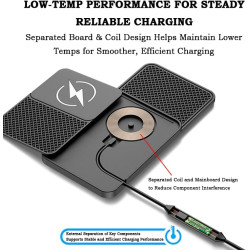 Chargeur sans Fil Voiture pour MG IM5 IM6 MGS5 EV MGS6 EV Marvel R MG6 MG7, Recharge Rapide 20W, Tapis Charge à Induction Tablea