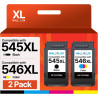 HALLOLUX PG-545XL CL-546XL Replacement pour Canon 545 546 546 XL Cartouches d'encre Multipack pour Pixma MX495 TS3150 TS3150 TS3