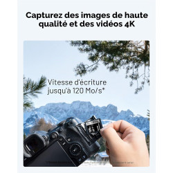 Lexar Carte SD Professionnelle 1066x 128 Go, SDXC UHS-I jusqu'à 160 Mo/s en Lecture, Carte mémoire SD V30/U3/C10 pour appareils 