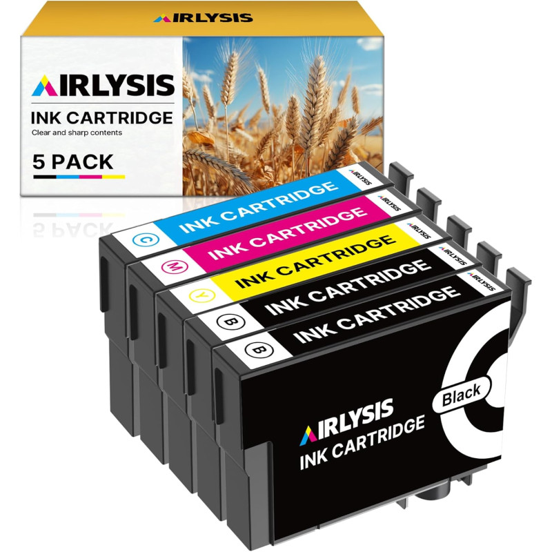 AIRLYSIS Cartouche d'encre pour Epson Compatible pour 604XL Encre pour Expression Home XP 2200 XP 2205 XP 3200 XP 4200 XP 4205 X