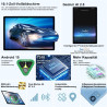 2026 Tablette Android 15 30Go RAM+128Go ROM + TF 2To 10 Pouces,Gemini AI,Octo-Core, 8000mAh,GPS,Corps intégré en métal, 5MP+8MP,