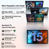 2026 Tablette Android 15 30Go RAM+128Go ROM + TF 2To 10 Pouces,Gemini AI,Octo-Core, 8000mAh,GPS,Corps intégré en métal, 5MP+8MP,