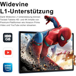 2026 Tablette Android 15 30Go RAM+128Go ROM + TF 2To 10 Pouces,Gemini AI,Octo-Core, 8000mAh,GPS,Corps intégré en métal, 5MP+8MP,