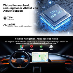 2026 Tablette Android 15 30Go RAM+128Go ROM + TF 2To 10 Pouces,Gemini AI,Octo-Core, 8000mAh,GPS,Corps intégré en métal, 5MP+8MP,