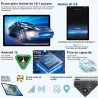 2026 Tablette Android 15 30Go RAM+128Go ROM + TF 2To 10 Pouces,Gemini AI,Octo-Core, 8000mAh,GPS,Corps intégré en métal, 5MP+8MP,