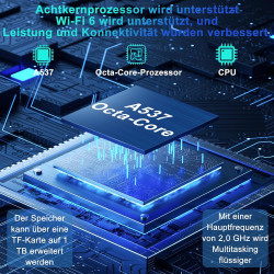 2026 tablette android 15 octa core avec 64go rom +2to tf | tablet 10 pouces | 5g + 2.4g wifi | fhd | gemini ai | bleutooth 5.0 |