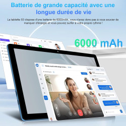 Tablette 10 pouces android octa core avec 20go ram + 128go rom (2to tf) | 5g + 2.4g wifi | fhd | gms | bleutooth 5.0 | 8mp + 5mp