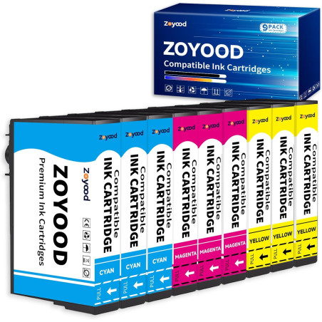 XP-2200 Couleur Cartouche d'encre Compatible pour Epson Expression Home XP-2205 XP-4200 XP-4205 XP-3200 XP-3205 Workforce WF-293