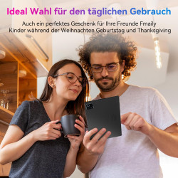 Tablette android, tablette 10 pouces, 6 go + 64 go (extensible jusqu'à 128 go), tablette android avec bleutooth 5.2, wi-fi 6, do