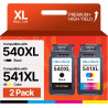 HALLOLUX PG-540XL CL-541XL Compatible pour Cartouche Canon 540 et 541 XL 540 541 XL Cartouche Compatibles pour PIXMA TS5150 TS51