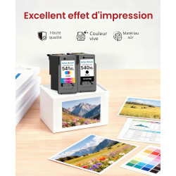 HALLOLUX PG-540XL CL-541XL Compatible pour Cartouche Canon 540 et 541 XL 540 541 XL Cartouche Compatibles pour PIXMA TS5150 TS51