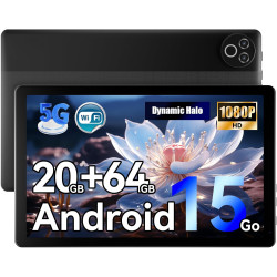 Android 15 tablet 10 zoll – 20gb ram (4+16) 64gb rom + 1tb tf, ips display 800×1280, octa-core, dual kamera, 5000mah akku, wifi6
