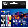 GPC Image CLI-581 PGI-580 XXL Cartouches d'encre Remplacement Compatible pour Canon 581 580 XXL pour TS8150 TS6150 TS8250 TS6151