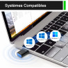 Clé WiFi 6 pour PC, Puissante AX900 Mbps Double Bande 5,8Ghz/2,4Ghz, Dongle WiFi Adaptateur USB WiFi Clé pour Windows 11/10