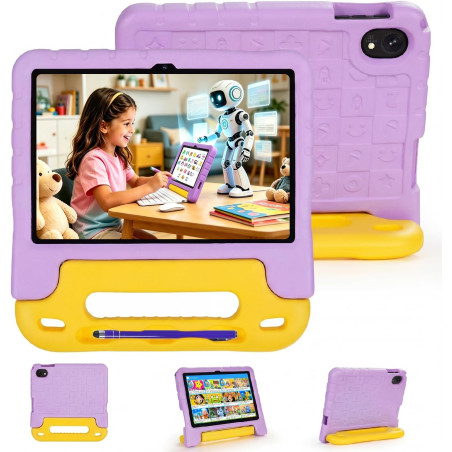 SUMTAB Tablette Tactile Enfant 10" HD, Android 15 Tablette pour Enfants, 30 Go RAM + 128 Go ROM (Extensible 2 to), 5G Wi-FI 6, p