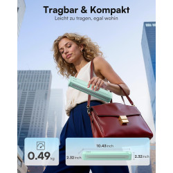 Imprimante thermique d90e portable sans encre bleutooth – 203 dpi, compatible ios/android/pc, idéale pour bureau voyage maison