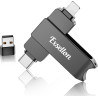 Cle USB iPhone Stockage 128 Go, sans Application – Stockez Photos et vidéos, Cle USB pour iPhone/Pad/Android/PC