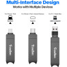 Cle USB iPhone Stockage 128 Go, sans Application – Stockez Photos et vidéos, Cle USB pour iPhone/Pad/Android/PC